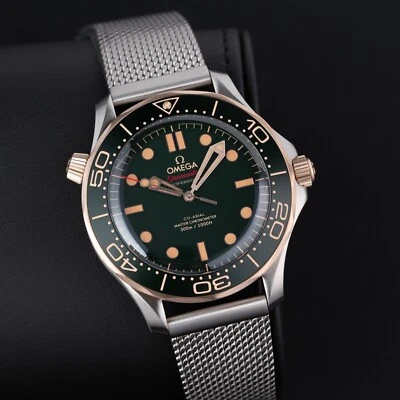 Omega Seamaster Diver Green Dial Titanium Bronze Gold 210.90.42.20.10.001 NEW - Image 1 of 4