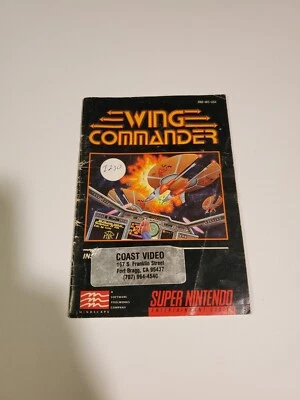 Wing Commander (Super Nintendo SNES, 1992) ☆ MANUAL ☆ - Image 1 of 3