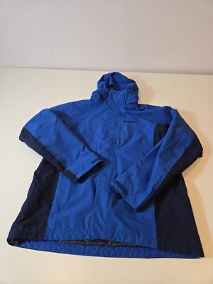 Marmot Men's Minimalist Component 3-in-1 Jacket Mens Small Duck Hood Blue FLAW - Image 1 of 4