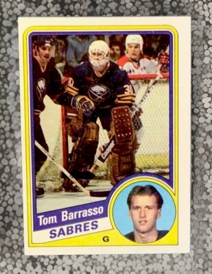 1984-85 Topps Hockey - #14 Tom Barrasso (RC) Buffalo Sabres - Image 1 of 2