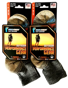 ZAPATO PRO-TECT FOOT DEFENSE PERFORMANCE GEAR 2-PR CUARTO LANA MERINO M FIT 6-8.5 - Imagen 1 de 8