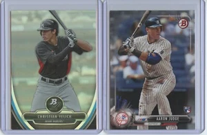'13 Bowman Platinum #BPP12 Christian Yelich Rookie & '17 Bowman #32 Aaron Judge - Picture 1 of 2