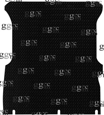 FITS FORD TRANSIT CONNECT SINGLE DOOR SWB 2002-14 TAILORED BLACK RUBBER REAR MAT - Image 1 of 2