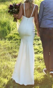 Custom Made Wedding Dress - Size 6 - Ivory White - Picture 1 of 8