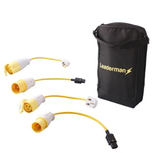 Leaderman 110PSKIT1 110V 16/32A Yellow PAT Test Adaptor Kit with Carry Case - Picture 1 of 3