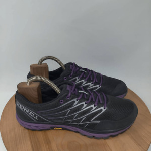Merrell Bare Access Hiking Shoes- Womens- Size 8.5-Black Purple-Outdoor Sneaker