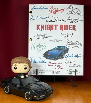 Knight Rider Pilot Script Signed- Autograph Reprints- 104 Pages- K.I.T.T. - Image 1 of 4