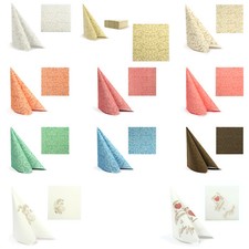 50 Servietten Airlaid Ornament 40 x 40 cm Stoffähnlich Stoffoptik Hochzeit Hotel