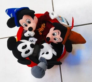 04 Vintage 70th ANNIVERARY Mickey Mouse Bean Bag Plush Set of FOUR - Picture 1 of 6