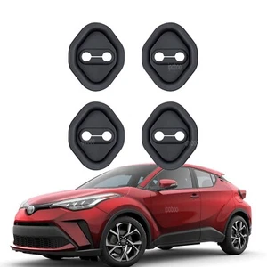4pcs Silicone Door Lock Protector Shock-absorbing Cover For Toyota C-HR 2018-21 - Picture 1 of 15