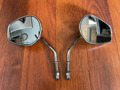 Espejos retrovisores cónicos cromados Harley Davidson Touring, Dyna, Softail, Sportster OEM Foto 1 de 4