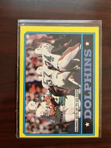1986 Topps #44b Dolphins Team Leaders - Bild 1 von 2