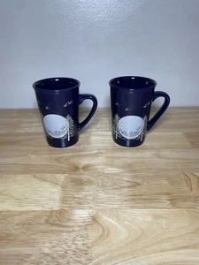 Menge (2) 2019 Starbucks Tasse Blau Weihnachten 10 Unzen Winter KAFFEEBECHER / TASSE! - Bild 1 von 13