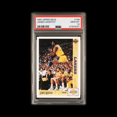 1991-92 Upper Deck - James Worthy #146 PSA 10 Foto 1 de 4