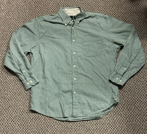 Saddlebred Men's Size Large Green White Long Sleeve Button Down Shirt - Picture 1 of 7