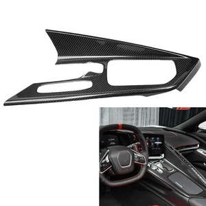 Interior Central Control Gear Shift Panel Trim Sticker For Corvette C8 2020-2023 - Picture 1 of 8