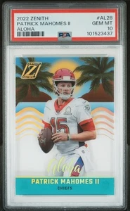 2022 Panini Zenith Aloha Patrick Mahomes Aloha #AL28 PSA 10 CASE HIT - Picture 1 of 2