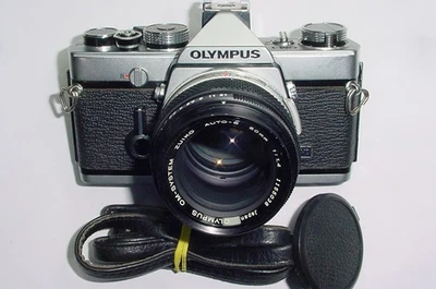 Olympus OM-1 MD 35mm Film SLR Manual Camera with Olympus 50mm f/1.4 Zuiko Lens - Image 1 of 4