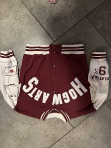 Wizard in world of Harry Potter Marroon & White Varsity Jacket Kids 6x - Picture 1 of 4
