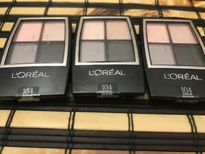 3 Pack Assortment of Loreal Wear Infinite Quad Eyeshadow Palette Makeup-NEW!