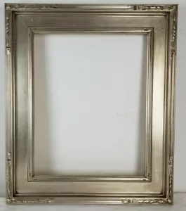 Fits 16 x 20 Wood Picture Frame American Silver Leaf Gallery Frame - Picture 1 of 5