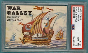1955 Topps Rails & Sails War Galley - #131 PSA 8! - Bild 1 von 1