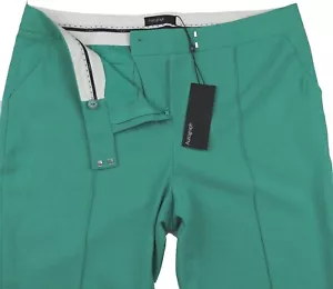 M&S Womens Marks & Spencer Green Trousers Size 14 Petite Leg 27 LABEL FAULT - Picture 1 of 10