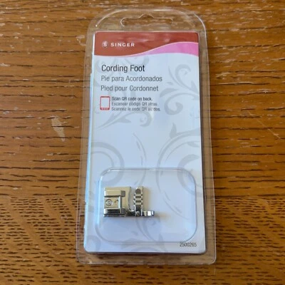 Singer Snap On 3-strand Cording Foot Brother Babylock Janome Kenmore 2500265 - Image 1 of 2