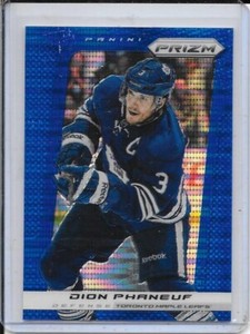 2013-14 Panini Prizm Dion Phaneuf Blue Pulsar Prizm # 99