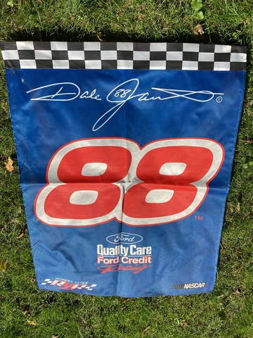 Dale Jarrett #88 Flag Banner Quality Care 31” x 39” Cover