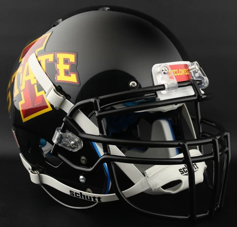 *CUSTOM* IOWA STATE CYCLONES NCAA Schutt XP GAMEDAY Replica Football Helmet Cover