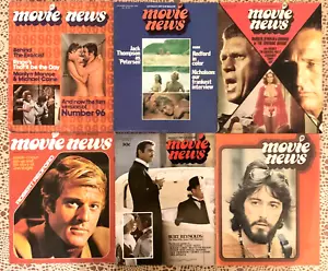 6 x Movie News Australia Film Magazine 1970 - 1975 Number 96 Redford Jon Voight - Picture 1 of 1