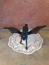 Papo 2007 Black Pegasus White Star Winged Flying Horse 8.5"