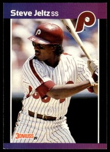 1989 Donruss Baseball Card Steve Jeltz Philadelphia Phillies #431