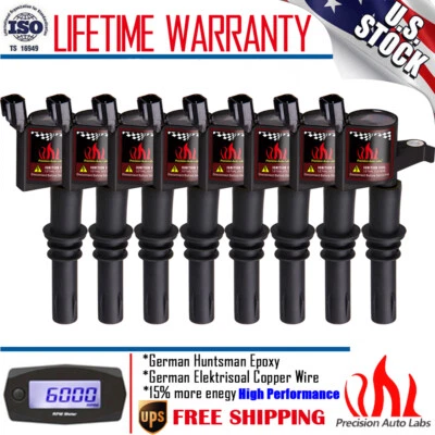 8 Pack Ignition Coils For 2004 2005 2006 2007 2008 2009 2010 FORD F150 F250 5.4L - Image 1 of 4