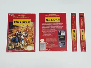 Advanced Dungeons & Dragons Hillsfar Nintendo NES Rental Cut Box ONLY *DAMAGED - Picture 1 of 7
