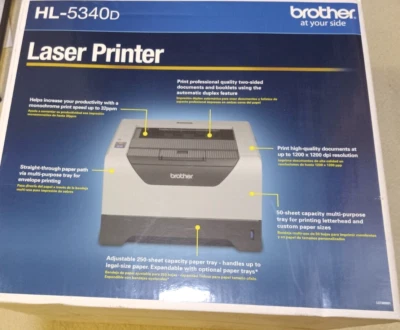 Brother HL-5340D Printer PARTS ONLY - Image 1 of 4