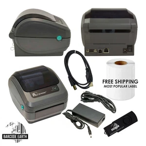 Zebra GX420d Desktop Direct Thermo Etikettendrucker mit ETH, USB, seriell - Bild 1 von 6