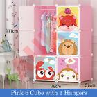 Cute Kid Animal Face  12/16 Cubes Storage Cabinet Wardrobe Toy Book Shelve Mtdw