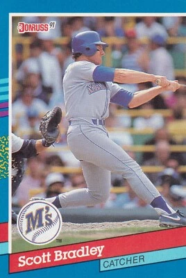1991  Donruss #287 Scott Bradley  Seattle Mariners + (Yes 3 Free Mystery Cards) - Image 1 of 2