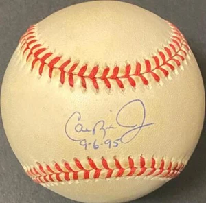 CAL RIPKEN JR. signed OALB baseball (Orioles - autograph) PSA/DNA w/ 9-6-95 insc - Picture 1 of 2