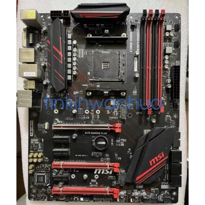 For MSI X470 GAMING PLUS Motherboard Socket AM4 DDR4 DVI+HDMI ATX - Image 1 of 4