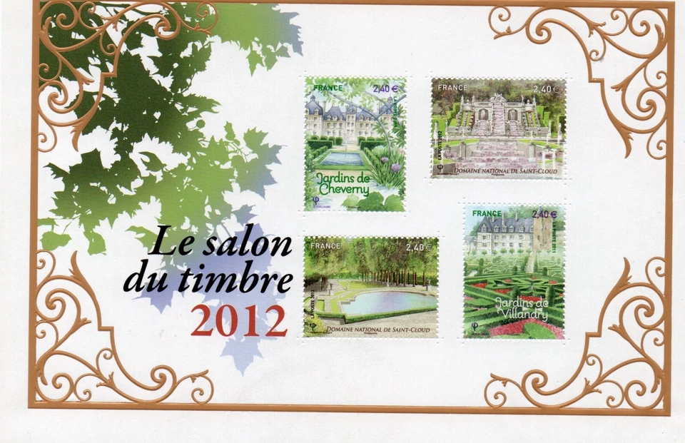 Bloc Feuillet  "SALON DU TIMBRE  2012" ** - Photo 1/1