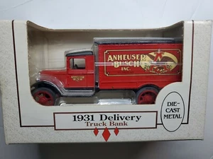 1931 Anheuser Busch Hawkeye Delivery Truck Locking Bank Vintage - Picture 1 of 2