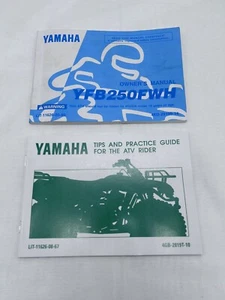 Vintage Genuine OEM Yamaha YFB250FWH Owner’s Manual & Original Tips Booklet EUC - Picture 1 of 9