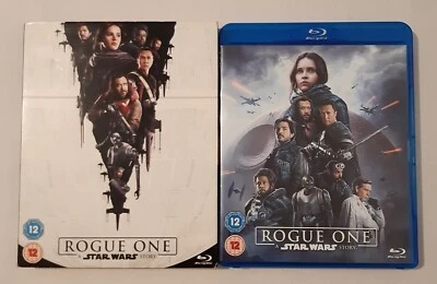 ROGUE ONE A Star Wars Story 2 Disc Set BLU-RAY Movie UK Slipcase  - Image 1 of 2