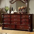 Ulis Traditional Brown Cherry 56-inch Wide 11-Drawer Wood Brown Cherry 11-drawer