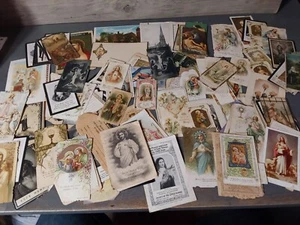 Tarjetas de oración efímeras religiosas recortes recuerdos vintage años 30+ - Imagen 1 de 8