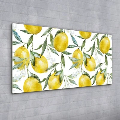 Acrylglasbild Wandbild Plexiglas 100x50 Foto Bild   Küche Zitrone Frücht - Bild 1 von 4