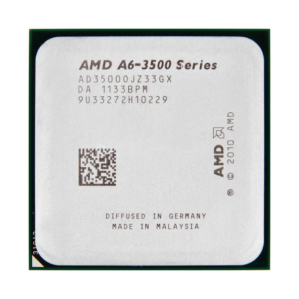AMD A6-3500 CPU A6-Series AD3500OJZ33GX 2.1 GHz 3M Socket FM1 Processors - Image 1 of 1